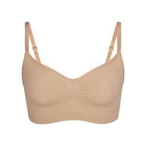 SKIMS Seamless Bralette Nude Wireless Comfort Bra Size Large  RN158973